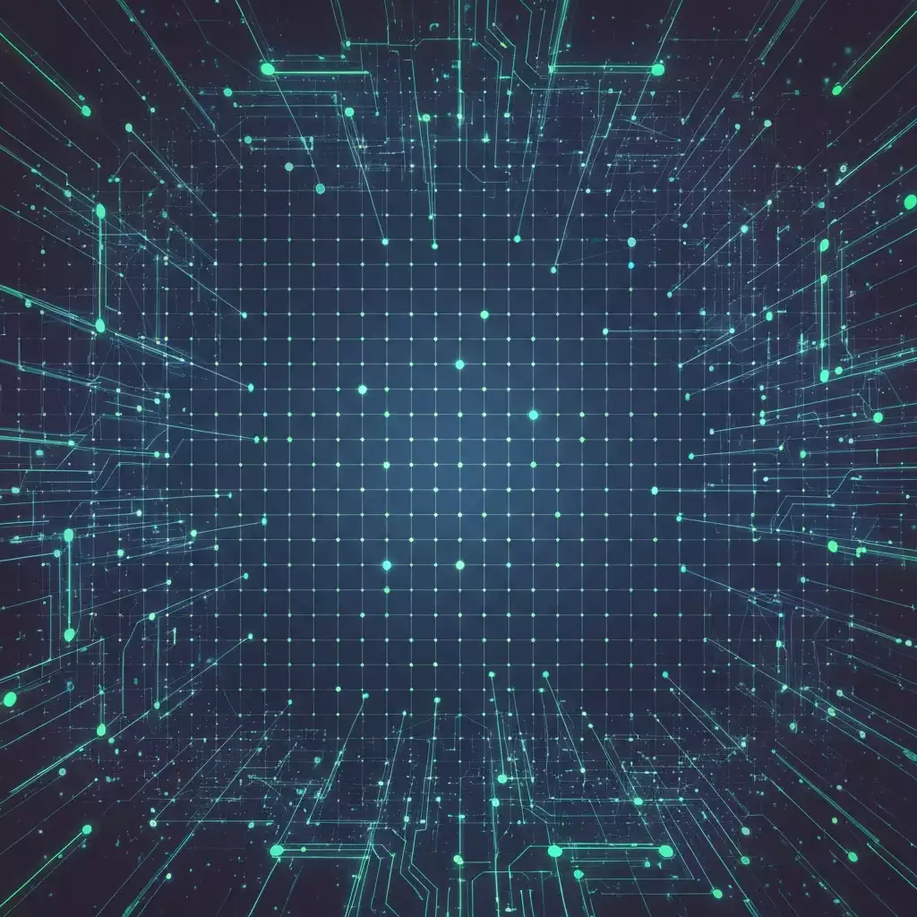 Conceptual representation of advanced AI technology