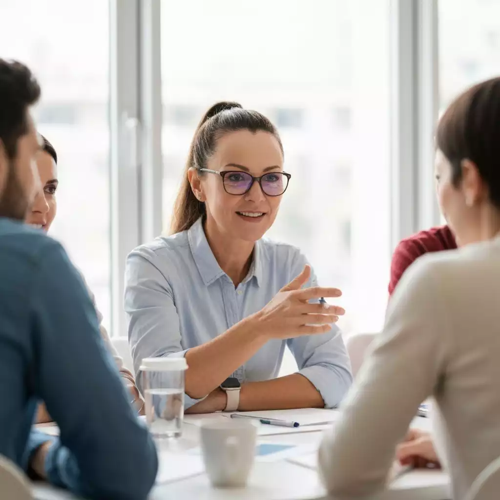 Employee participating in a skill development workshop
