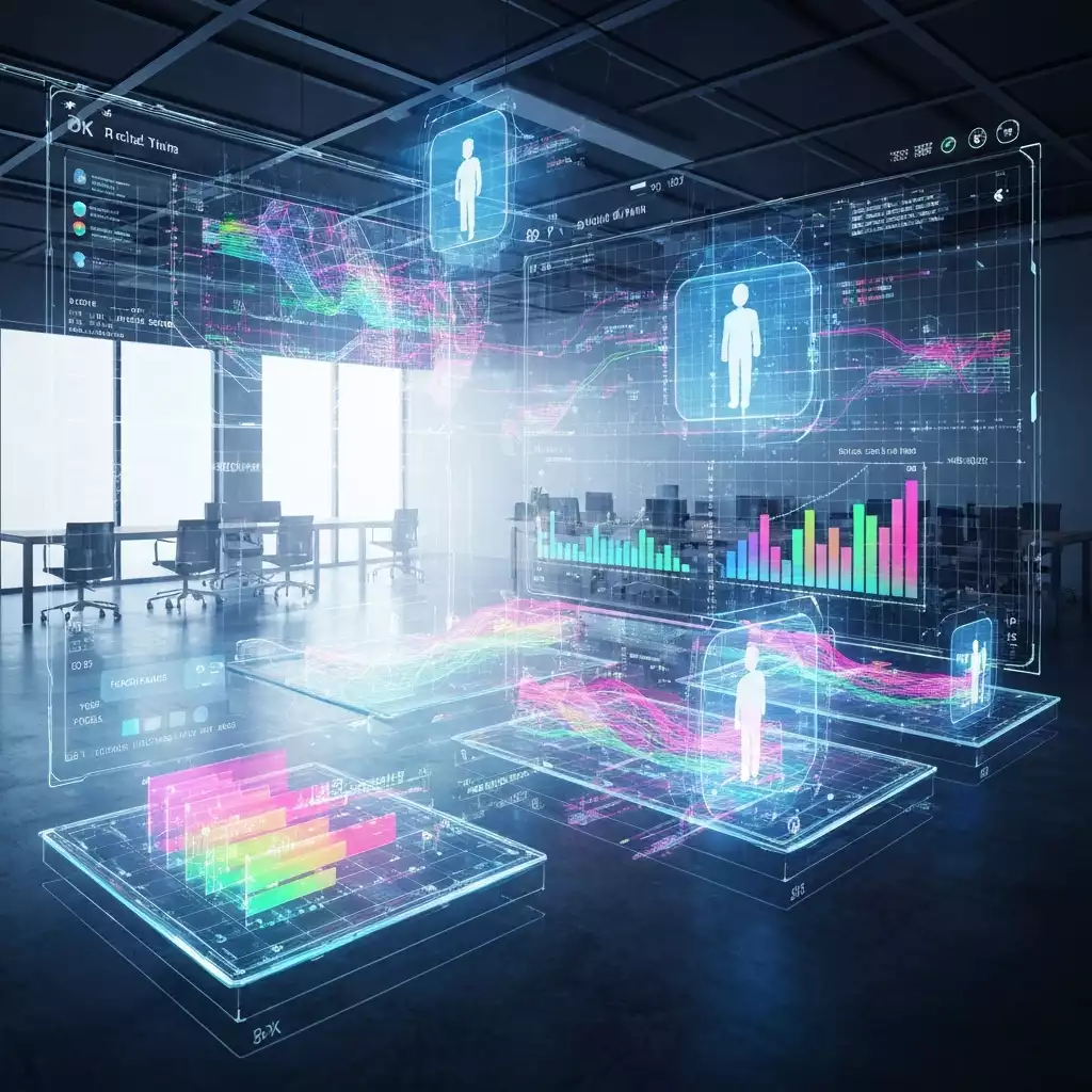 Concept of real-time data analysis with digital twins
